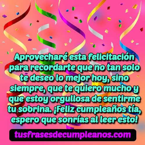 Frases, Mensajes de Feliz Cumpleaños Para una Tía Especial