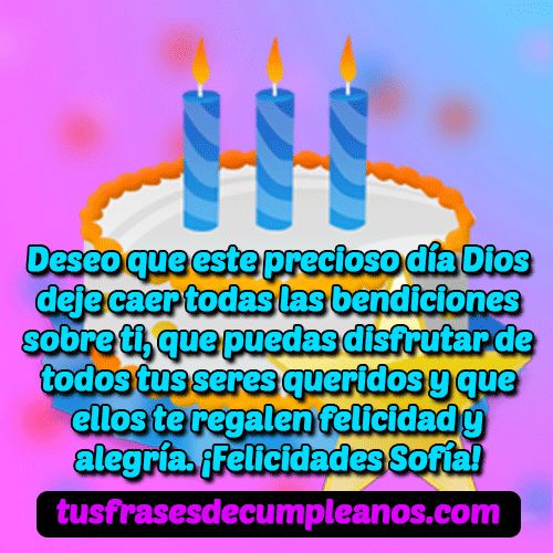 felicidades sofia