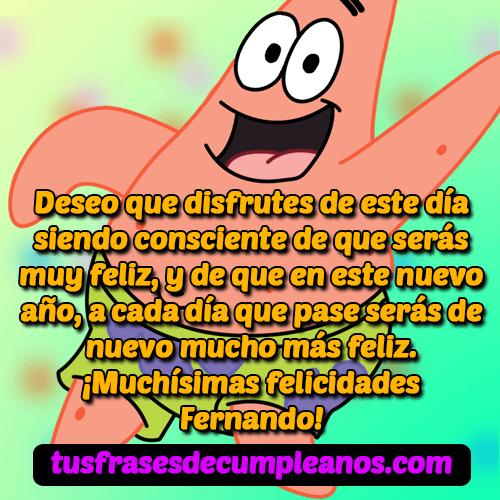 feliz cumpleanos fernando frases