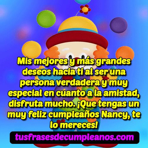 feliz cumpleanos nancy frases