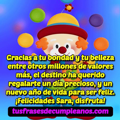 feliz cumpleanos sara frases