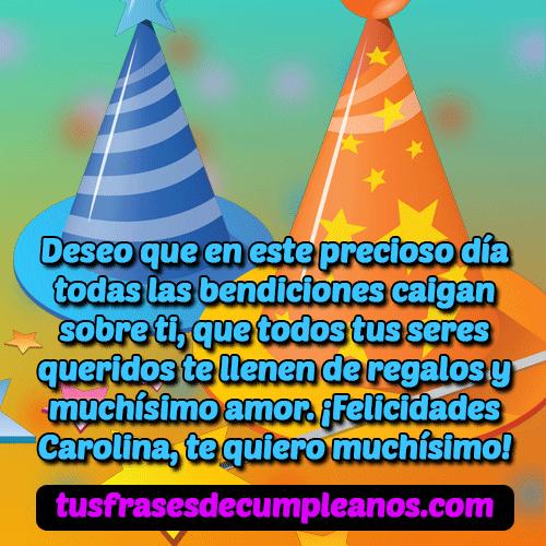 felicidades carolina