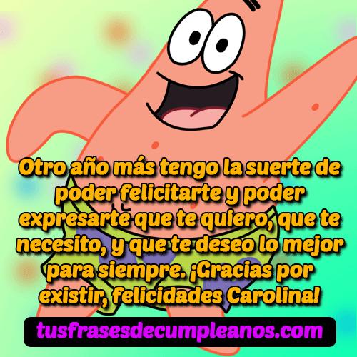 feliz cumpleanos carolina frases