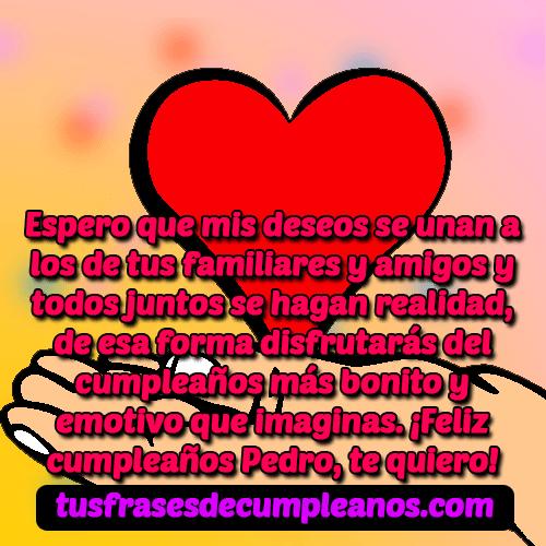 feliz cumpleanos pedro
