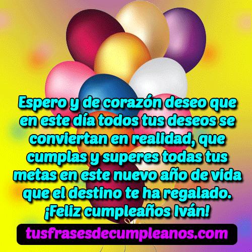 feliz cumpleanos ivan