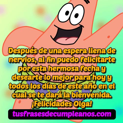 feliz cumpleanos olga frases