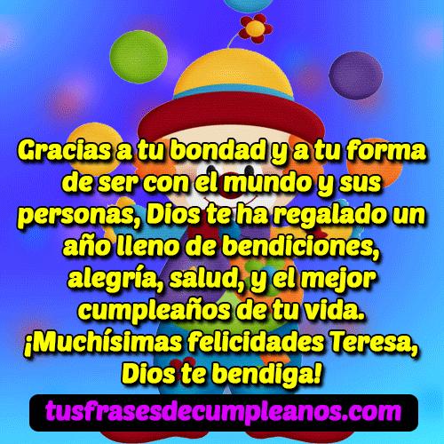 feliz cumpleanos teresa frases