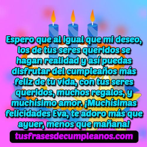 felicidades eva