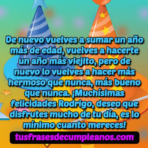felicidades rodrigo