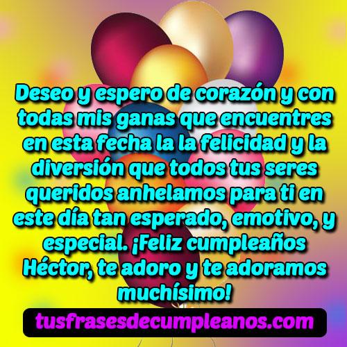 feliz cumpleanos hector