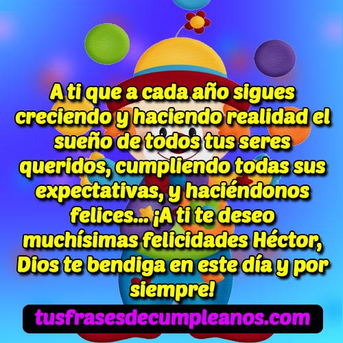 feliz cumpleanos hector frases