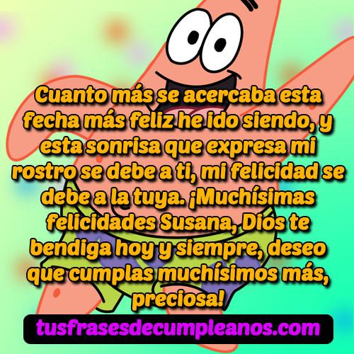 feliz cumpleanos susana frases