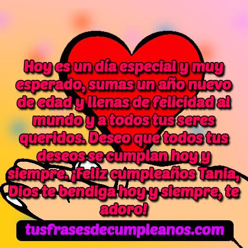feliz cumpleanos tania