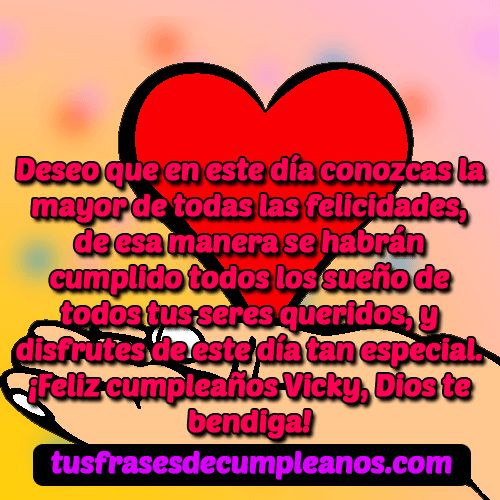 feliz cumpleanos vicky